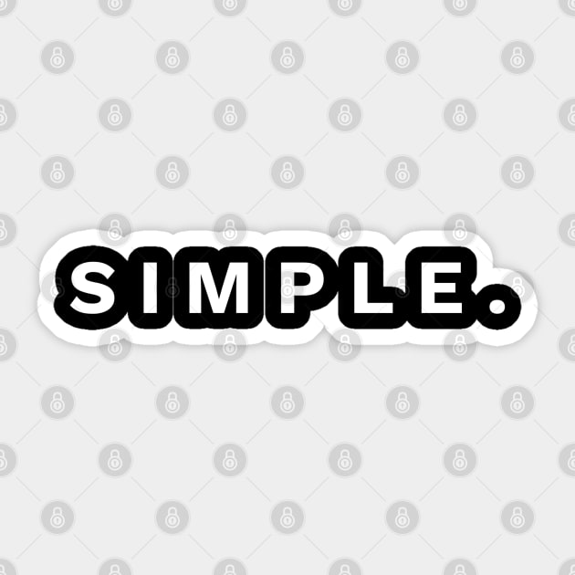 Simple - Christian Sticker by ChristianShirtsStudios